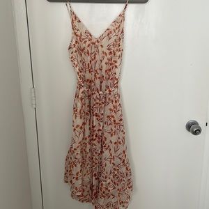 Maje Dress - Size 6 - White/Orange flowers
